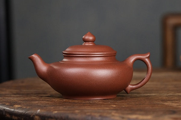 古寶奇蔵 紫砂壺 彩繪笑櫻壺 紅泥 顧景舟款 仲良い 茶具 茶道品