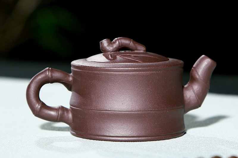 宜興紫砂壺經典款式竹段壺花器的傳統款– 嵐雲茶業