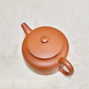 宜興紫砂壺朱泥小品肉餅壺100cc