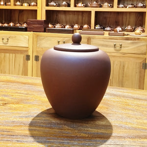 美人肩紫砂茶葉罐紫泥2斤