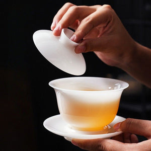 冰種玉瓷蓋碗可懸停元寶多款式容量