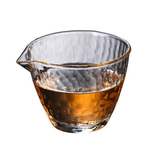 錘目紋玻璃茶海公道杯-樹樁款式容量250cc