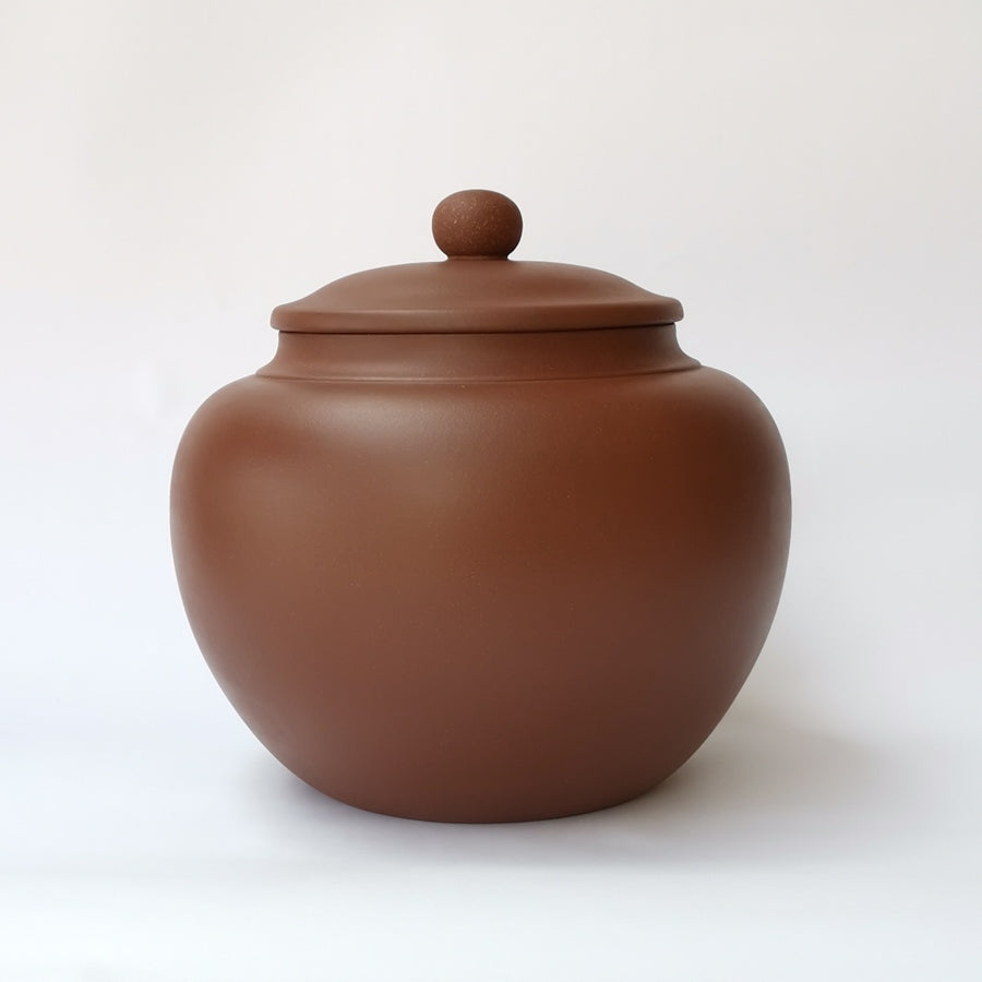 紫砂茶葉罐圓融紫泥3斤