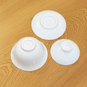 羊脂玉瓷蓋碗150cc-若水