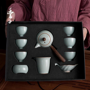 豐子汝窯茶具禮盒套裝組合