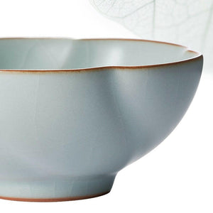 汝窯茶杯台灣豐子大梅花杯80cc