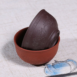 宜興紫砂品茗杯60cc原礦紫泥清水泥