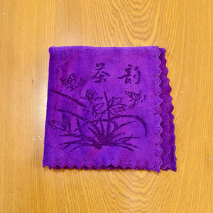 茶韻超細纖維茶巾紫色