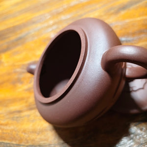 宜興紫砂壺紫泥梵蓮壺310CC
