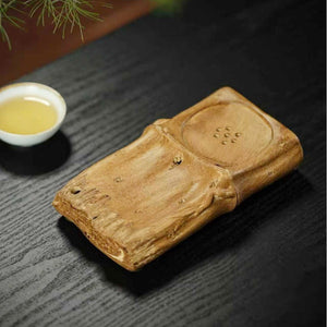 紫砂壺承乾泡盤段泥竹節小茶盤