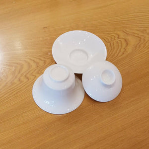 羊脂玉瓷斗笠蓋碗-150cc