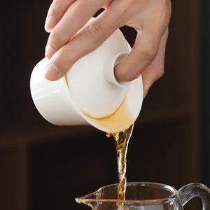 羊脂玉瓷蓋碗可懸停-150cc