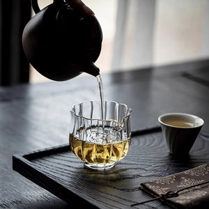 出水順暢迷你玻璃蓮花小茶海130cc