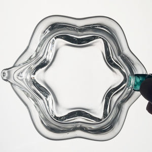 晶瑩剔透的玻璃梅花茶海200cc