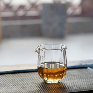 手握式玻璃玉蘭花茶海200cc