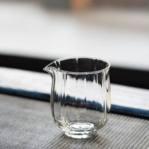 手握式玻璃玉蘭花茶海200cc