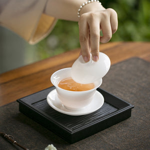 冰種玉瓷蓋碗之言-175cc