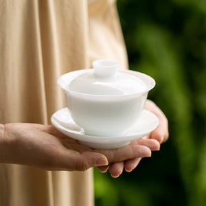 冰種玉瓷蓋碗之言-175cc