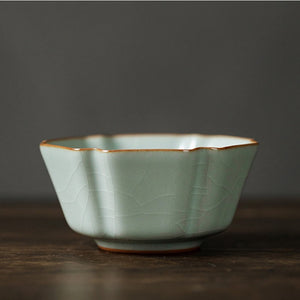 林德豐汝窯茶杯-六角漢方杯