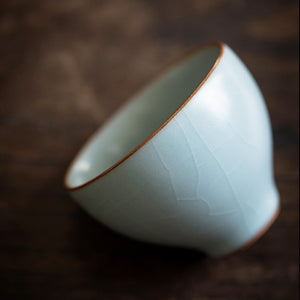 豐子汝窯茶杯初圓對杯組