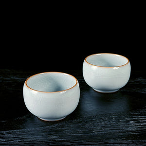 台灣豐子汝窯茶杯禪定對杯組