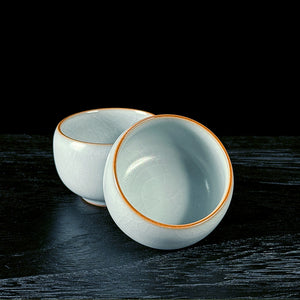 台灣豐子汝窯茶杯禪定對杯組