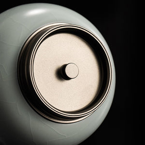 豐子汝窯茶葉罐-園福