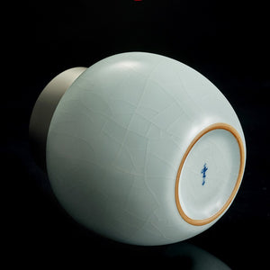 豐子汝窯茶葉罐-園福