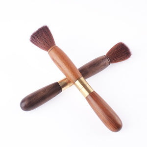 大檀木雙用茶刀養壺筆