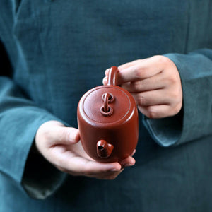 宜興朱泥雙圈壺190cc