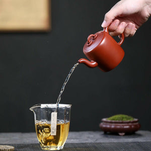 宜興紫砂壺朱泥雙圈壺190cc