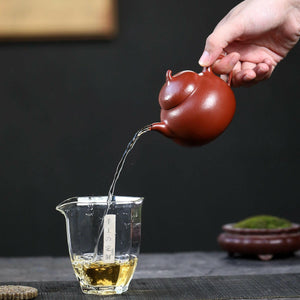 朱泥茄段壺190cc.