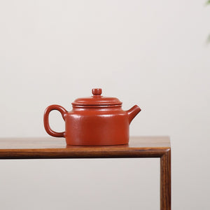 宜興紫砂壺小品朱泥德鐘壺80cc