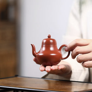 宜興紫砂壺朱泥小品思亭壺100cc