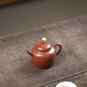 宜興紫砂壺朱泥小品慕古壺100CC