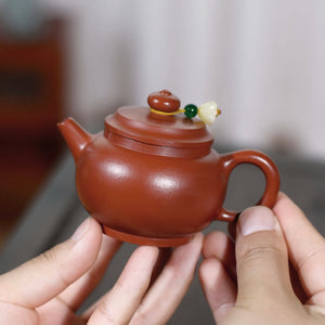 宜興朱泥小品紫砂壺巨輪壺100CC