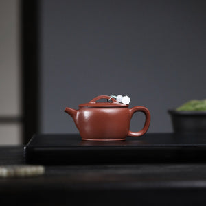 宜興紫砂壺朱泥小品漢瓦100CC
