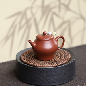 宜興紫砂玉翁小容量紫砂壺 朱泥 聚香功夫茶壺推薦 100cc
