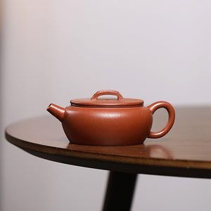 宜興紫砂壺降坡泥大彬詩意壺160cc