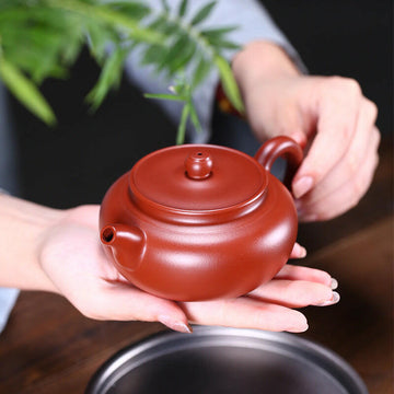 大紅袍茶壺福圓壺250cc