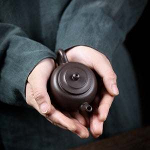 宜興紫砂壺天青泥宮燈壺130CC