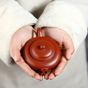 小煤窯朱泥扁櫻壺120cc