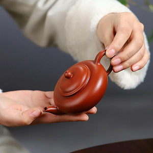 小煤窯朱泥扁櫻壺120cc