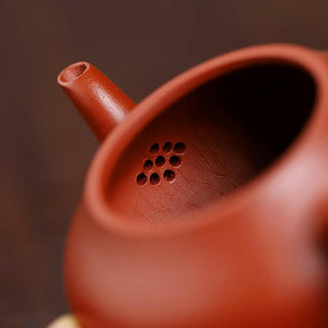 紫砂茶壺小煤窯朱泥梨形壺80cc