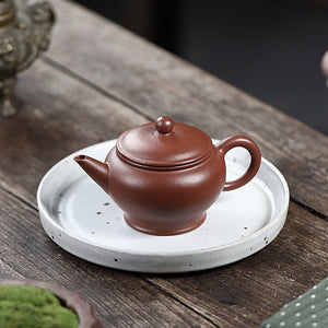 小煤窯朱泥平蓋水平壺120cc