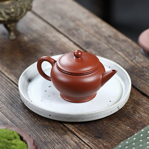 小煤窯朱泥平蓋水平壺120cc