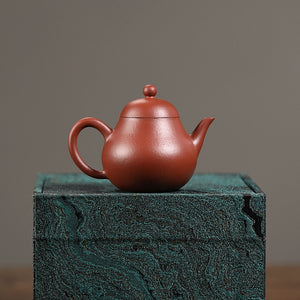 宜興小煤窯朱泥高梨形壺100cc
