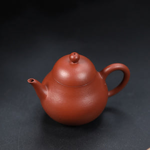 宜興小煤窯朱泥高梨形壺100cc