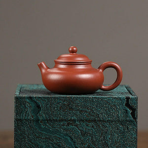 宜興紫砂壺小煤窯朱泥容天壺120cc