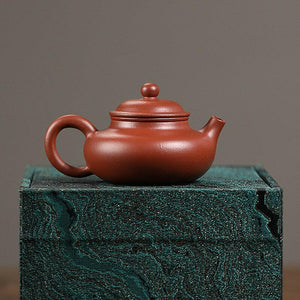 宜興紫砂壺小煤窯朱泥容天壺120cc